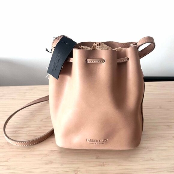 Parker Clay Topa Mini Bucket Bag, Sand, NWT - Picture 2 of 7